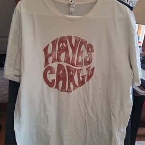Hayes Carll Beige XL graphic T, Next Level Apparel